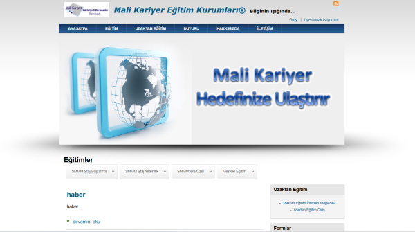 Mali Kariyer Eğitim Kurumları